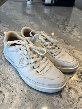 Vionic Elise White Leather Court Sneakers - Size 7 - EUC